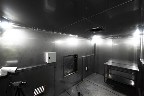 Interior of one of HSEs battery testing chambers.JPG